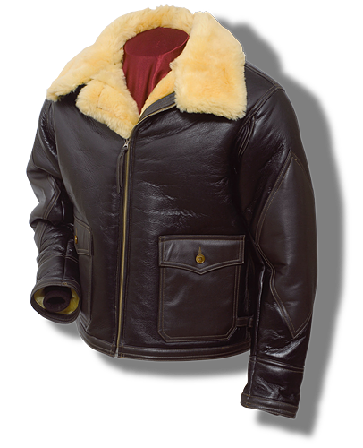 Black leather jacket with fur collar